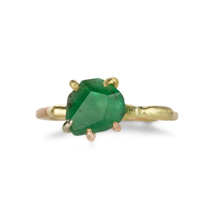Small Brazilian Emerald Stone Ring Variance Rings Small Brazilian Emerald Stone Ring Variance Rings