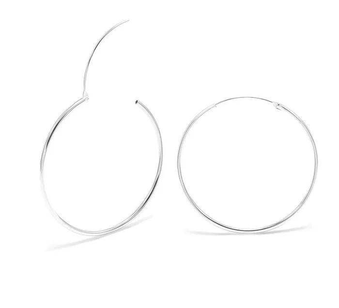 Sophiareneboutique Rings Sterling Silver Medium Hoops