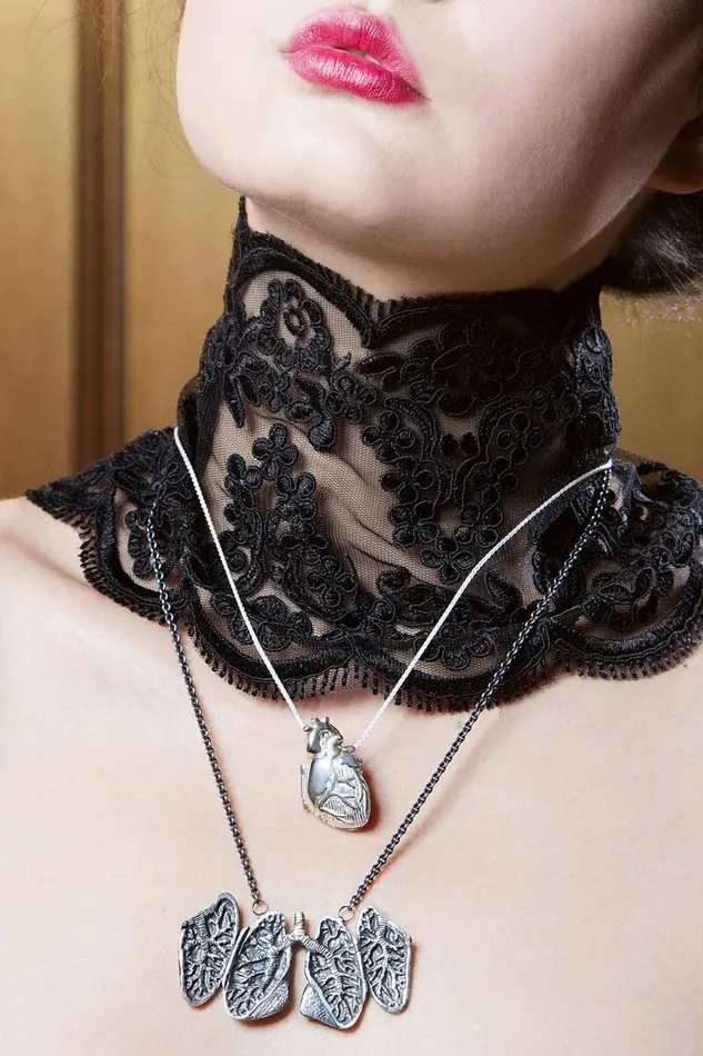 Anatomical Heart Pendant Necklace Womens Fashion High Polished Stainless Steel Antique Silver Necklace Jewelry For Wedding Party Occasions sparklingselections Necklaces Anatomical Heart Pendant Necklace Womens Fashion High Polished Stainless Steel Antique Silver Necklace Jewelry For Wedding Party Occasions sparklingselections Necklaces
