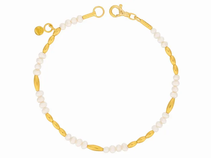 GG GOLD OOAK Bracelets GURHAN Oyster Gold Pearl Beaded SingleStrand Bracelet Mixed Oval Gold Beads GG GOLD OOAK Bracelets GURHAN Oyster Gold Pearl Beaded SingleStrand Bracelet Mixed Oval Gold Beads