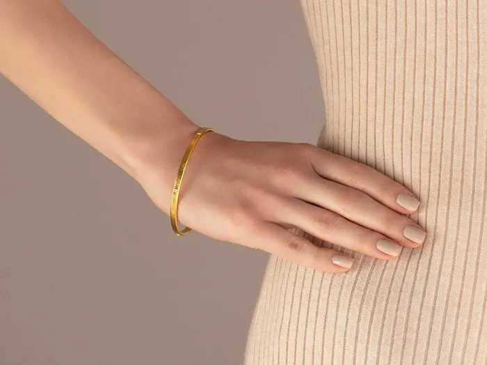 GURHAN Hoopla Gold Diamond Bangle Bracelet 42mm Wide 5Stone GG GOLD CLS Bracelets GURHAN Hoopla Gold Diamond Bangle Bracelet 42mm Wide 5Stone GG GOLD CLS Bracelets