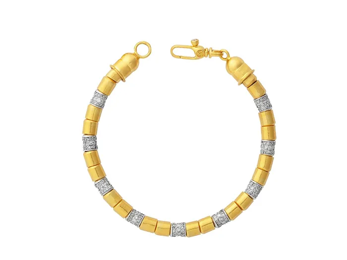 GURHAN Vertigo Gold Diamond Beaded SingleStrand Bracelet 55mm Smooth Beads 18K White Gold Pave Stations GG GOLD COR Bracelets GURHAN Vertigo Gold Diamond Beaded SingleStrand Bracelet 55mm Smooth Beads 18K White Gold Pave Stations GG GOLD COR Bracelets