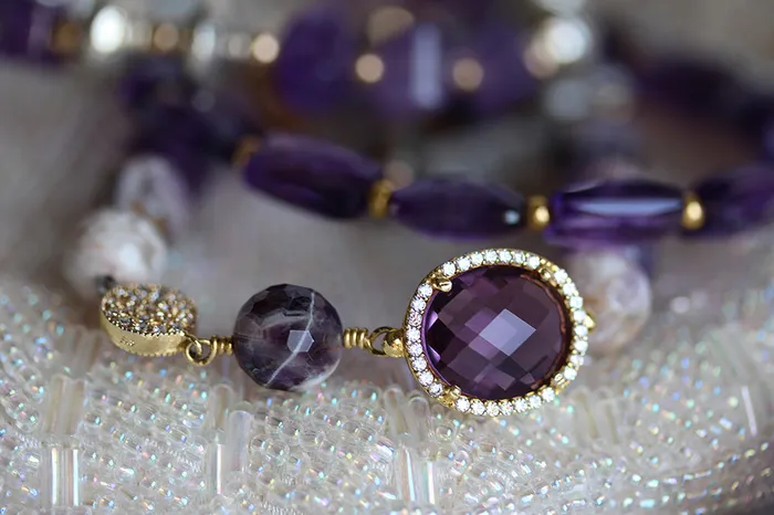 Lollies Amethyst Bracelet346028 Elisa Ilana Bracelets