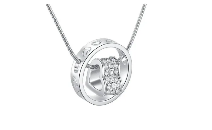 Necklaces sparklingselections Heart Bridal Silver Pendant Necklaces