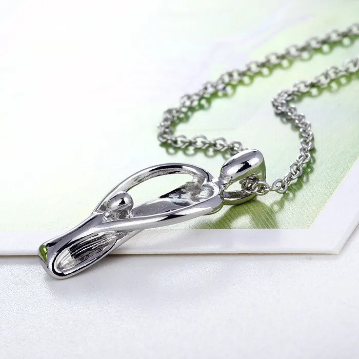 Necklaces sparklingselections Silver Plated Mother child Pendant Necklace