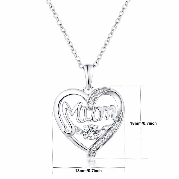 Necklaces sparklingselections Sterling Silver Initial Necklaces Pendant Best Gift for Mom