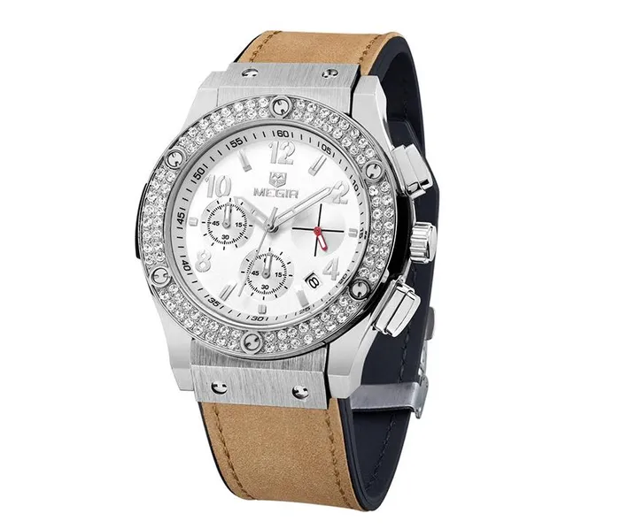 New Women Fashion Genuine Leather Quartz Wrist Watch sparklingselections Watches
