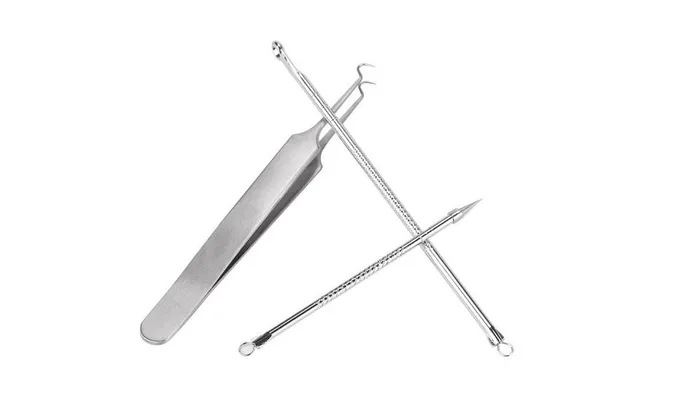 sparklingselections Bracelets 3Pcs Stainless Facial Acne Spot Removal Blackhead Needle Skin Care sparklingselections Bracelets 3Pcs Stainless Facial Acne Spot Removal Blackhead Needle Skin Care