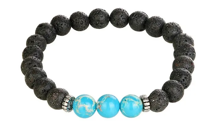 sparklingselections Bracelets Black Natural Stone Bracelet For Women