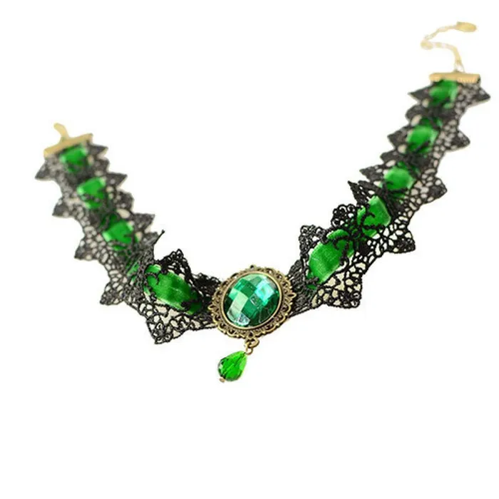 sparklingselections Necklaces Vintage Lace Hollow Rhinestone Collar Choker Necklace