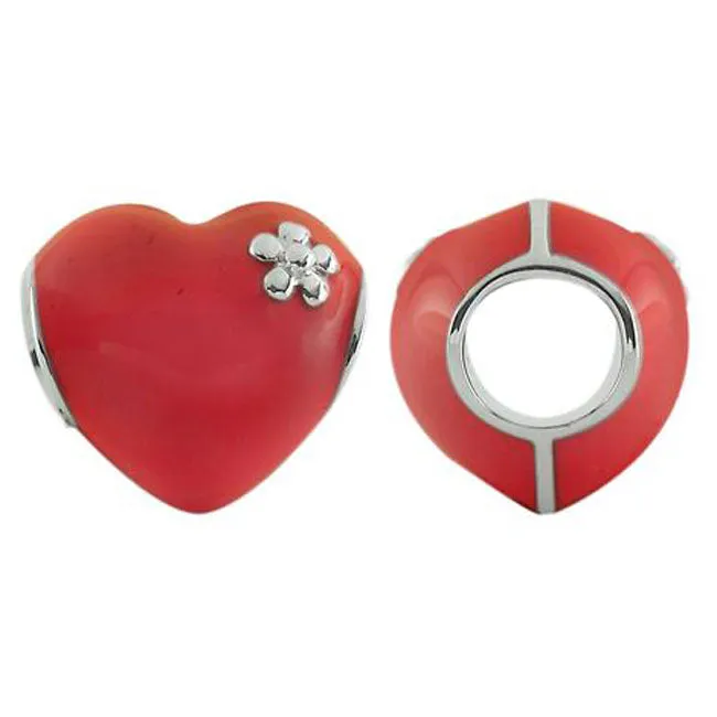 Storywheels Rings Storywheels Red Enamel Heart Sterling Silver Charm333801