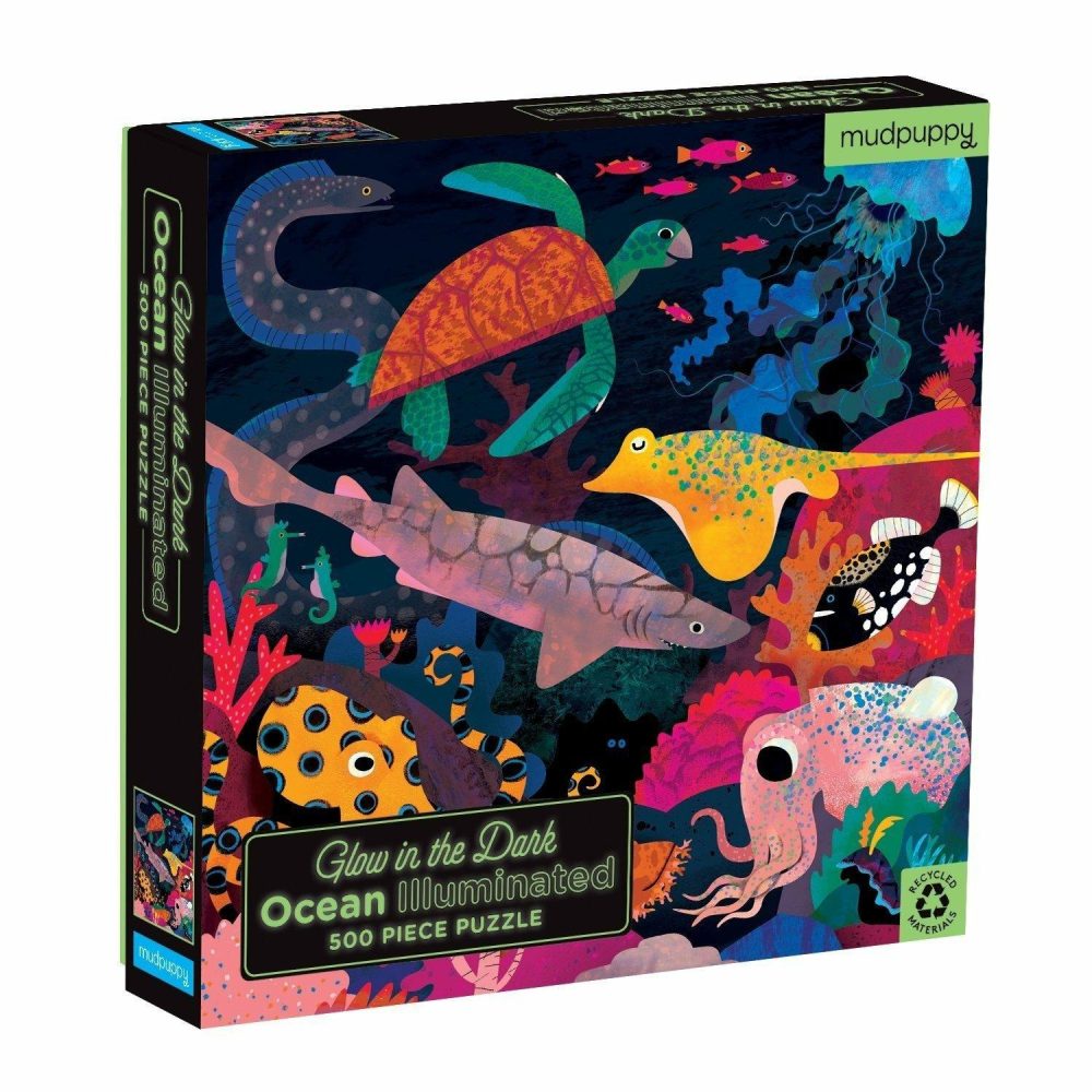 Puzzles |  Mudpuppy Glow In The Dark Puzzle Ozean 500-Teile Puzzles Puzzles